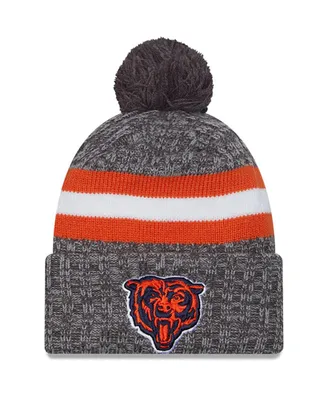 Men's New Era Gray Chicago Bears 2023 Sideline Sport Cuffed Pom Knit Hat