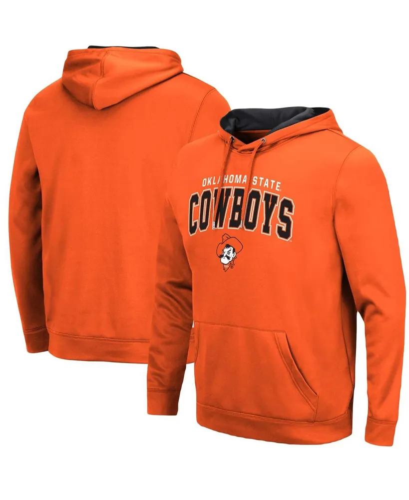 Men's Colosseum Orange Oklahoma State Cowboys Resistance Pullover Hoodie