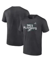 Men's Fanatics Heather Charcoal Philadelphia Eagles 2023 Nfl Playoffs T-shirt