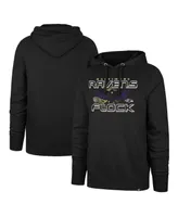 Men's '47 Brand Black Baltimore Ravens Flock Regional Headline Pullover Hoodie