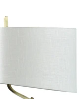 31" Domino Abstract Mid Century Modern Slanted Design Table Lamp