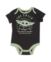 Star Wars Mandalorian The Infant Boys 3 Piece Layette Set: Hoodie Bodysuit Pants