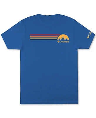 Columbia Men's Striped Logo Graphic T-Shirt