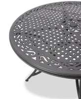 Wythburn Mix and Match 48" Round Cast Aluminum Outdoor Dining Table