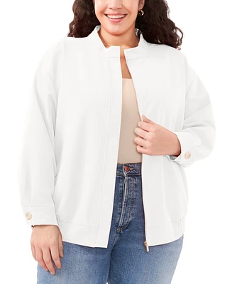 Vince Camuto Plus Stand Collar Bomber Jacket