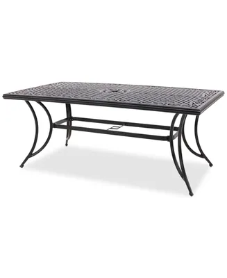 Wythburn Mix and Match 72"x 38" Cast Aluminum Outdoor Dining Table