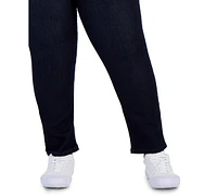 Style & Co Plus High-Rise Straight-Leg Jeans, Created for Macy's