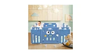 14-Panel Foldable Baby Playpen Kids Activity Centre