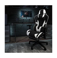 Z300 Gaming Racing Office Ergonomic Pc Chair With Reclining Back And Footrest