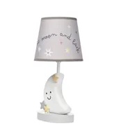 Bedtime Originals Little Star Celestial Moon Nursery Lamp with Shade and Bulb