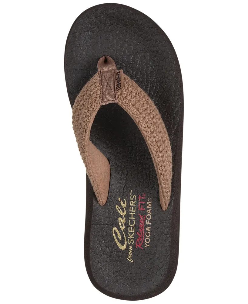 Skechers Women's Cali Asana - Valley Chic Flip-Flop Thong Sandals from Finish Line