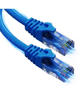 5 Core Cat 6 Ethernet Cable • 1.5 ft 10Gbps Network Patch Cord • High Speed RJ45 Internet Lan Cable Et 1.5FT Blu
