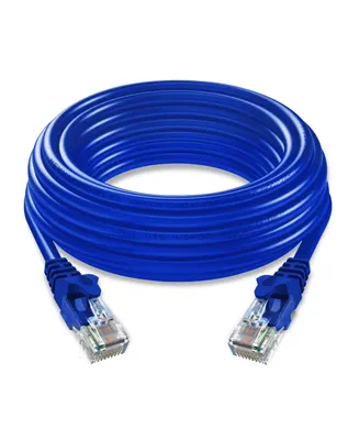 5 Core Cat 6 Ethernet Cable • 30 ft 10Gbps Network Patch Cord • High Speed RJ45 Internet Lan Cable -Et 30FT Blu