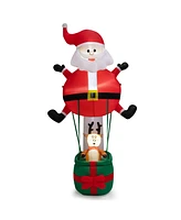 8 Feet Inflatable Santa Claus and Reindeer