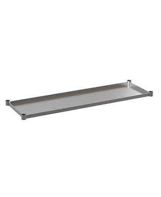 Under Shelf For Kitchen Prep And Work Tables - Adjustable Galvanized Lower Shelf For Stainless Steel Tables