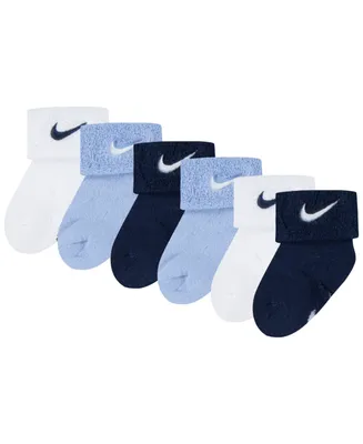 Nike Baby Boys or Girls Multi Logo Socks, Pack of 6