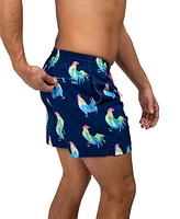 Chubbies Men's The Fowl Plays Quick-Dry 5-1/2" Swim Trunks