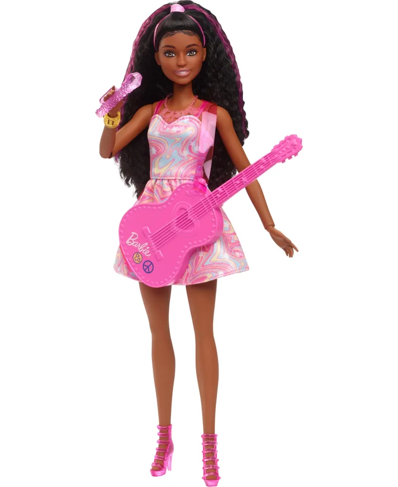 Barbie 65th Anniversary Careers Pop Star Doll and 10 Accessories Including Stage with Movement Feature