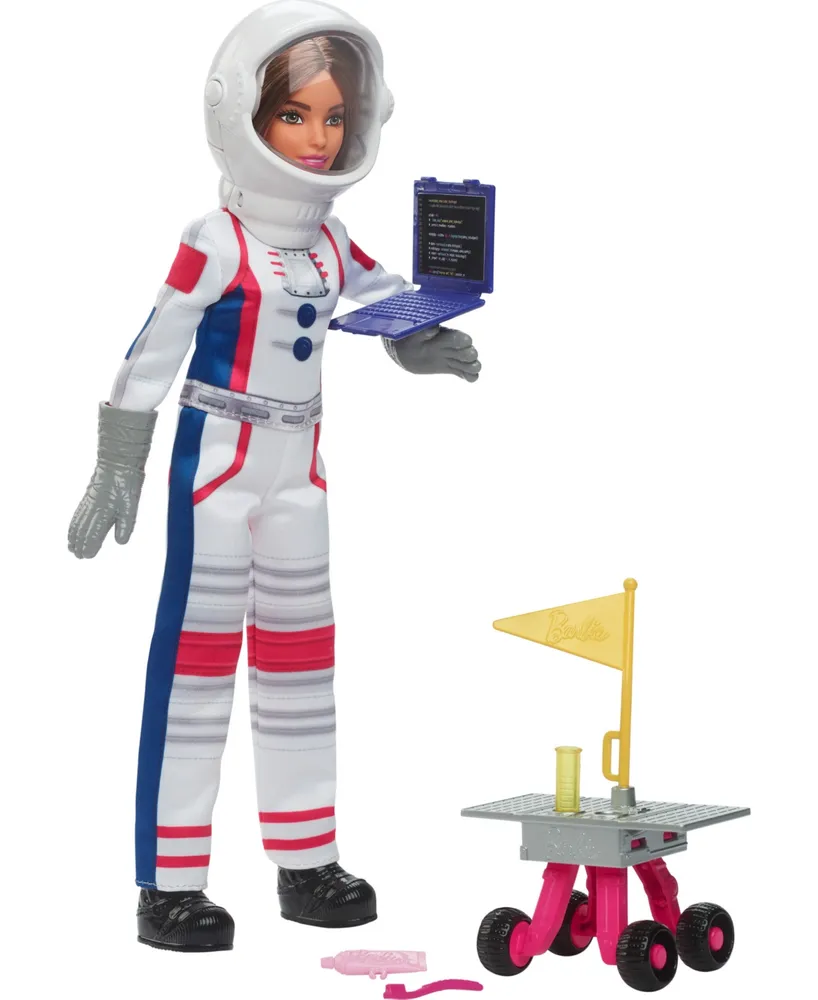 Barbie 65th Anniversary Careers Astronaut Doll and 10 Accessories Including Rolling Rover and Space Helmet