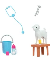 Barbie 65th Anniversary Careers Farm Vet Doll and 10 Accessories Including Lamb with Moving Ears