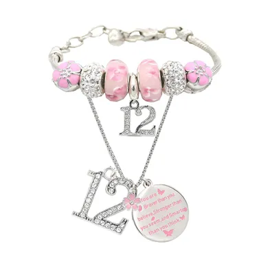 12th Birthday Gift Set for Girls - Bracelet, Necklace, and Decorations - Perfect Jewelry and Accessories for Celebrating Turning Twelve