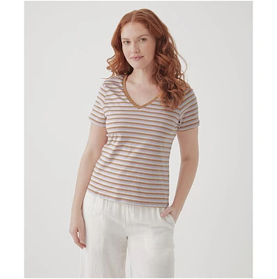 Cotton Softspun V-Neck Tee