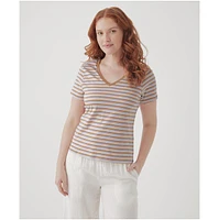 Cotton Softspun V-Neck Tee