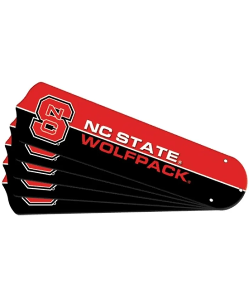 Ceiling Fan Designers New Ncaa Nc State Wolfpack 52 in. Ceiling Fan Blade Set