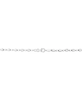 Effy Sapphire (9-1/2 ct. t.w) & Diamond (3/8 ct. t.w.) 18" Lariat Necklace in 14k White Gold