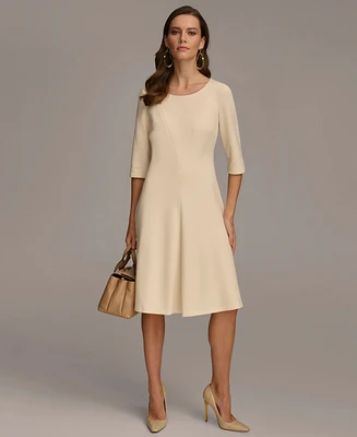 Donna Karan Women's Structured A-Line Dress