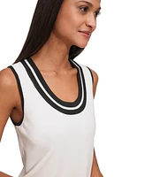 Karl Lagerfeld Women's Scoop-Neck Sleeveless Knit Top