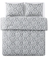 Keeco Brushed Damask 3-Pc. Comforter Set