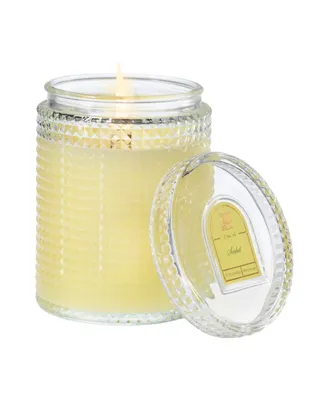 Sorbet Textured Glass Candle with Lid, 15 oz