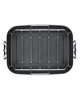 Hestan Provisions Classic Clad Nonstick Large Roaster with Rack