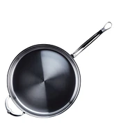 Hestan NanoBond Titanium Stainless Steel 3.5-Quart Covered Saute with Helper Handle