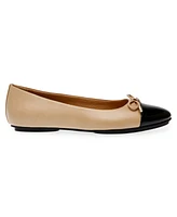 Anne Klein Women's Luci Cap Toe Ballet Flats