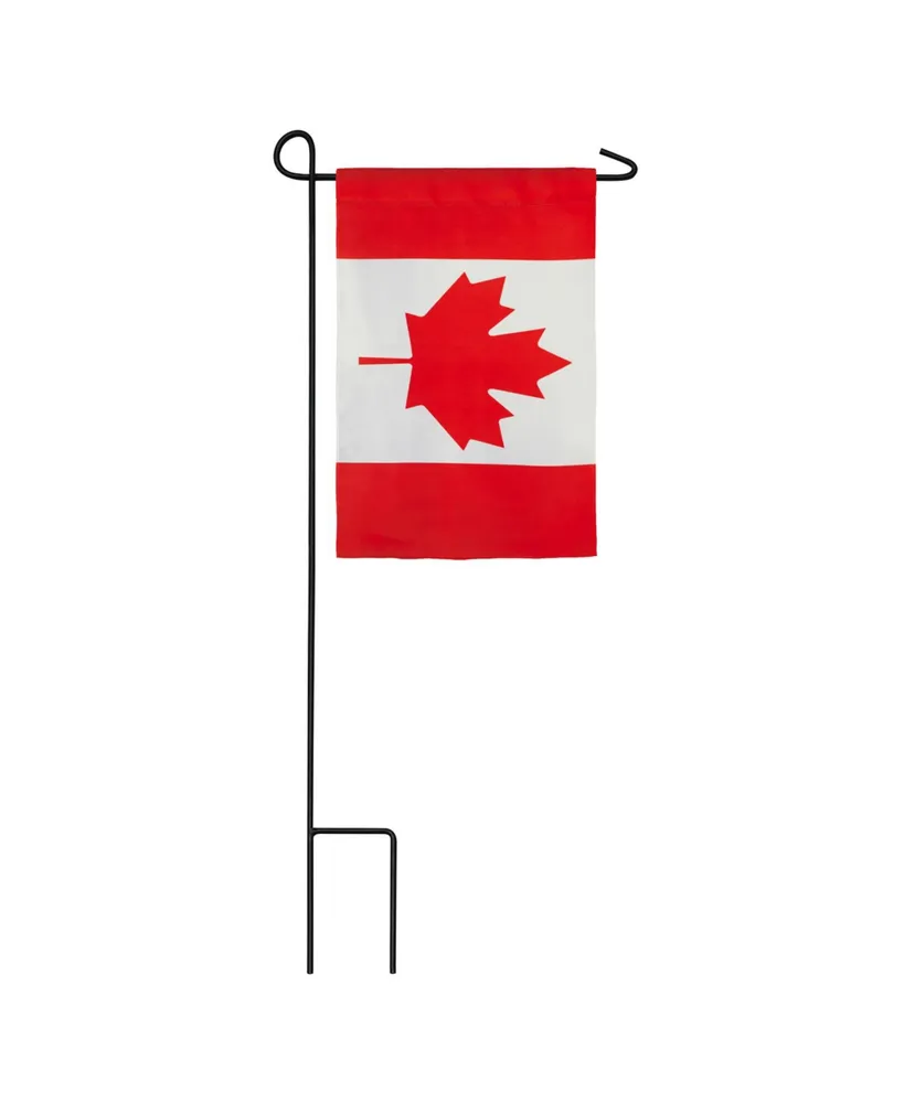 Evergreen Canada Garden Suede Flag