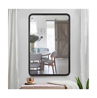 Wall Mirror Large Mirror, Rustic Accent For Bathroom, Entry, Dining Room, & Living Room. Metal