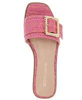 BCBGeneration Women's Mollie Buckled Slide Flat Sandals