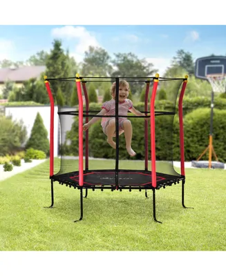Soozier Trampoline for Kids with Net for Indoor/Outdoor Use