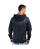 Men's Hand Crafted Wash Knit Denim Pullover Hoodie Sweatshirt