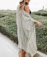 Women's Geo Kimono Cover-Up