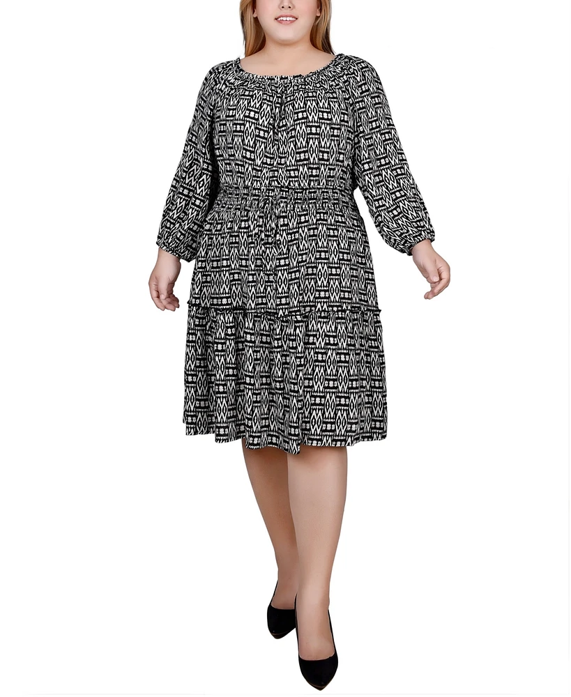 Ny Collection Plus Size Long Sleeve Dress