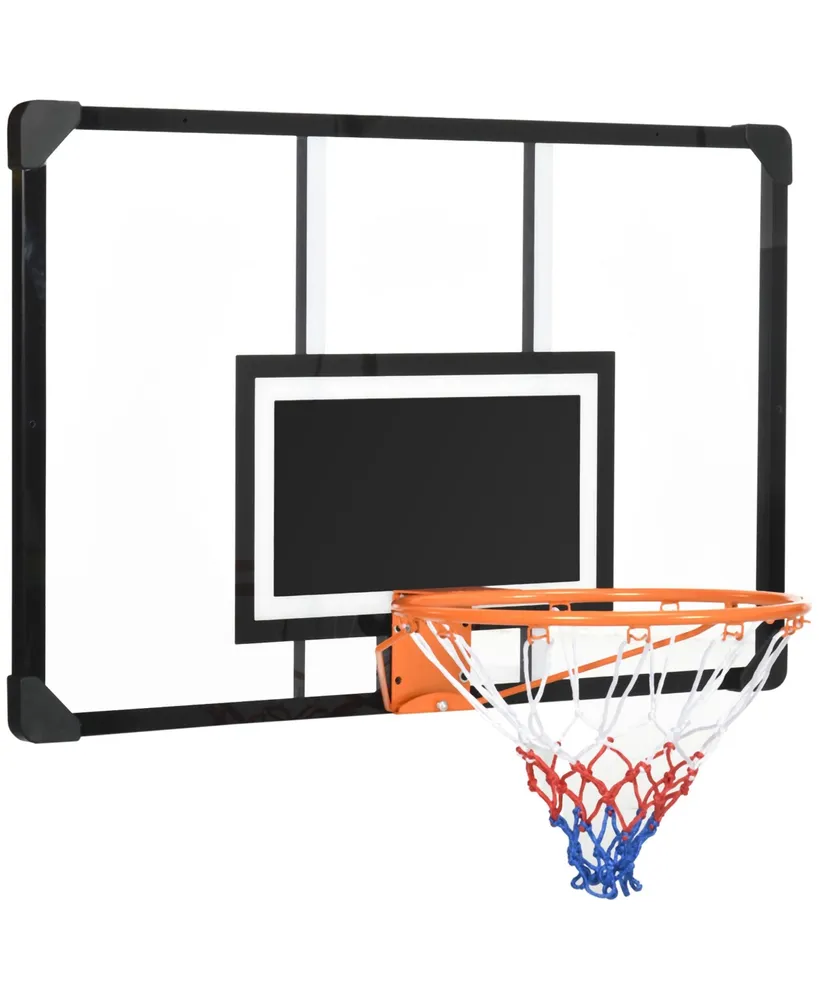 Soozier Wall Mounted Basketball Hoop with Shatter Proof Backboard