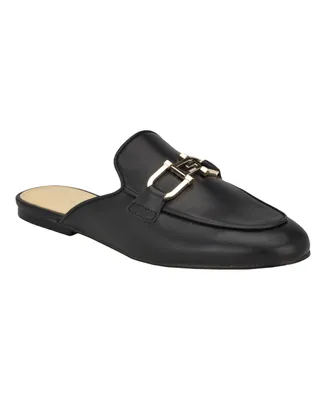 Guess Women's Bommiya Slip On Logo Hardware Mule Loafers 