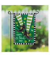 Evergreen Dancing St. Patrick's Day Garden Burlap Flag 12.5 x 18 Inches Indoor Outdoor Decor