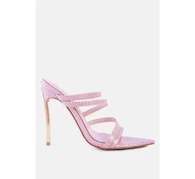 New Affair Croc Strappy High Heel Sandals