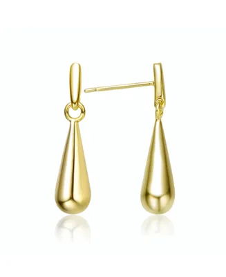 Chic 14K Gold Plated cubic zirconia Drop Earrings