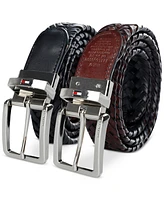 Tommy Hilfiger Men's Reversible Lace Logo Belt