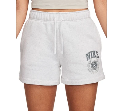 Nike Women's Sportswear Club Fleece Mid-Rise Pull-On Shorts